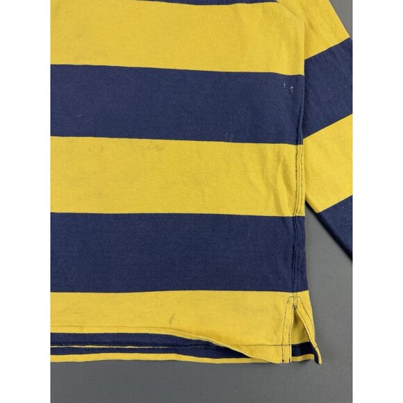 Rare Vintage Y2K Polo Ralph Lauren Rugby Shirt Stripes Thrased Streetwear Hype - Picture 7 of 16
